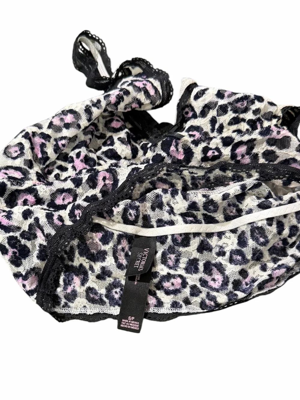 Victoria’s Secret Leopard Print Lace Bralette Size Small Racerback